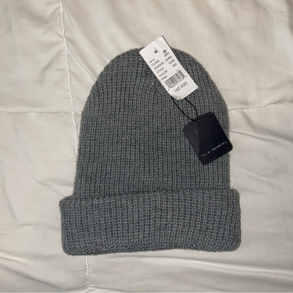 PacSun L.A. Hearts Charcoal Knit Beanie
